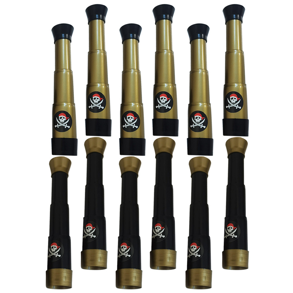 Kids Outdoor Explorer Set - 12Pcs Kids Pirate Telescope Set Monocular