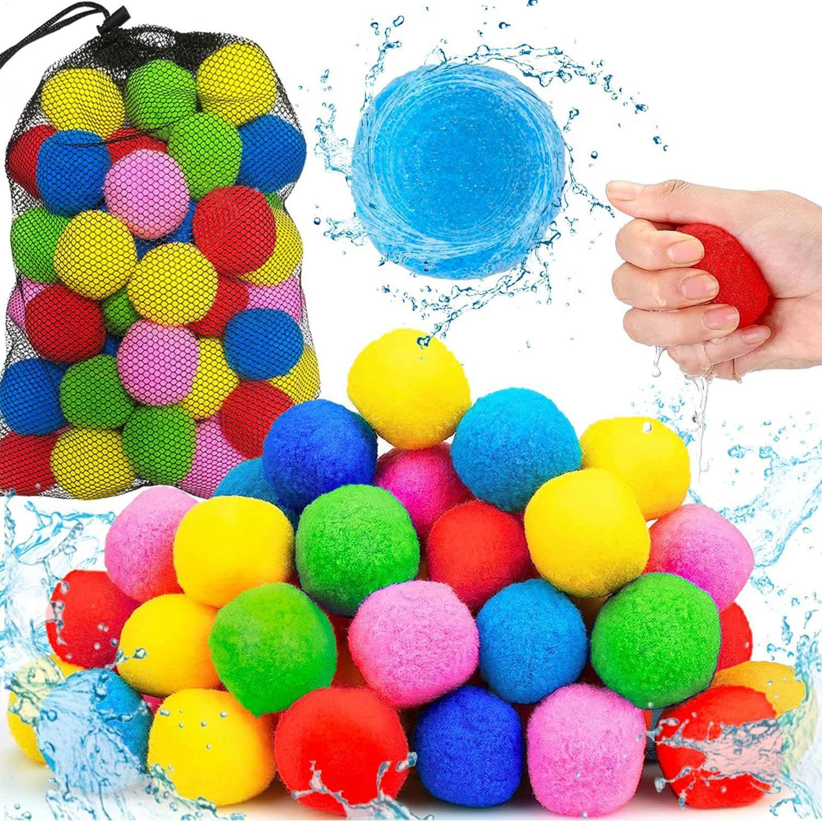 Kids Outdoor Water Toys - 60pcs/set Reusable Water Balls Instant Refill