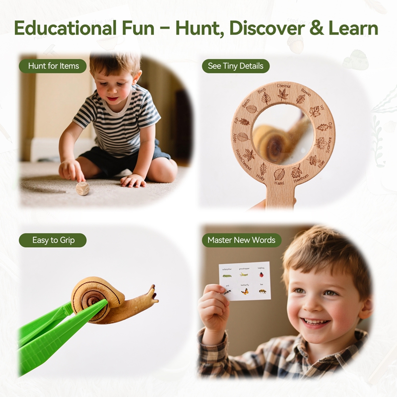 Wooden Montessori Toys Treasur - огляд і ціна Kids Outdoor Explorer Set