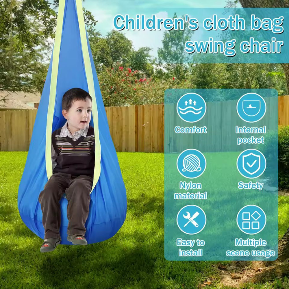 Kids Pod Swing Seat Nylon Hang - огляд і ціна Kids Outdoor Swing