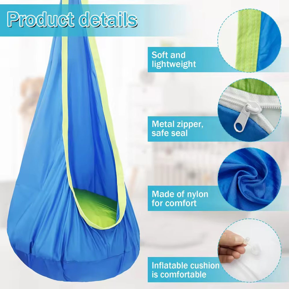 Kids Pod Swing Seat Nylon Hang - огляд і ціна Kids Outdoor Swing