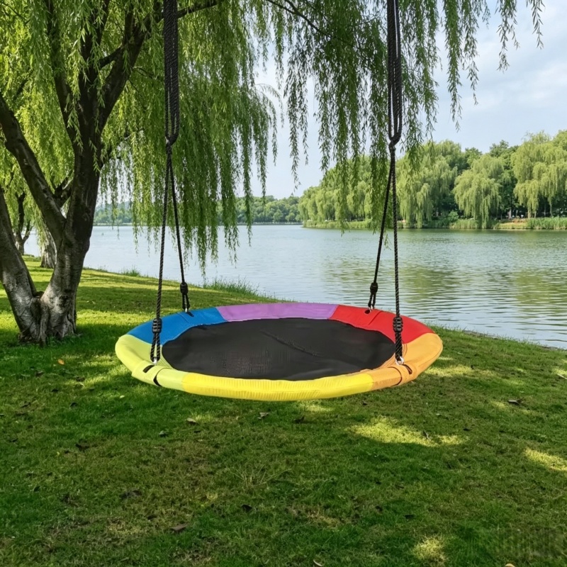 Circular Oxford Net Canvas Kid - огляд і ціна Kids Outdoor Swing