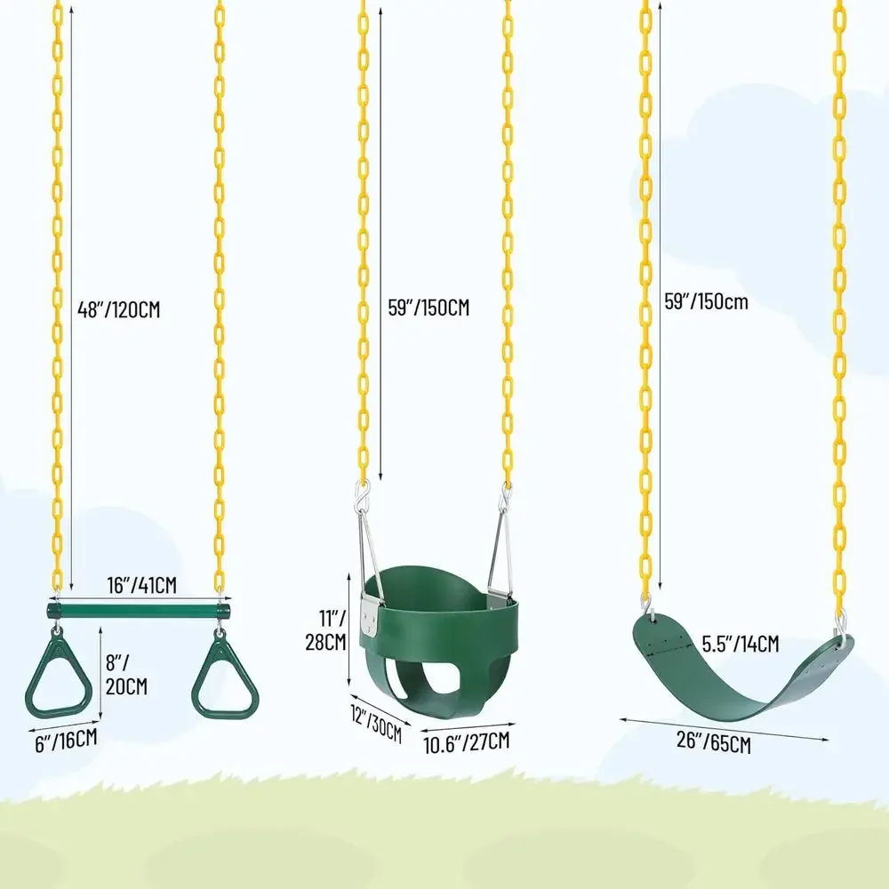 Outdoor Combo Swing Set with R - огляд і ціна Kids Outdoor Swing
