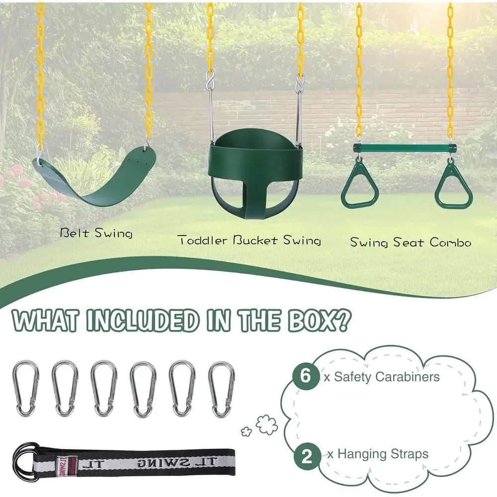 Outdoor Combo Swing Set with R - огляд і ціна Kids Outdoor Swing