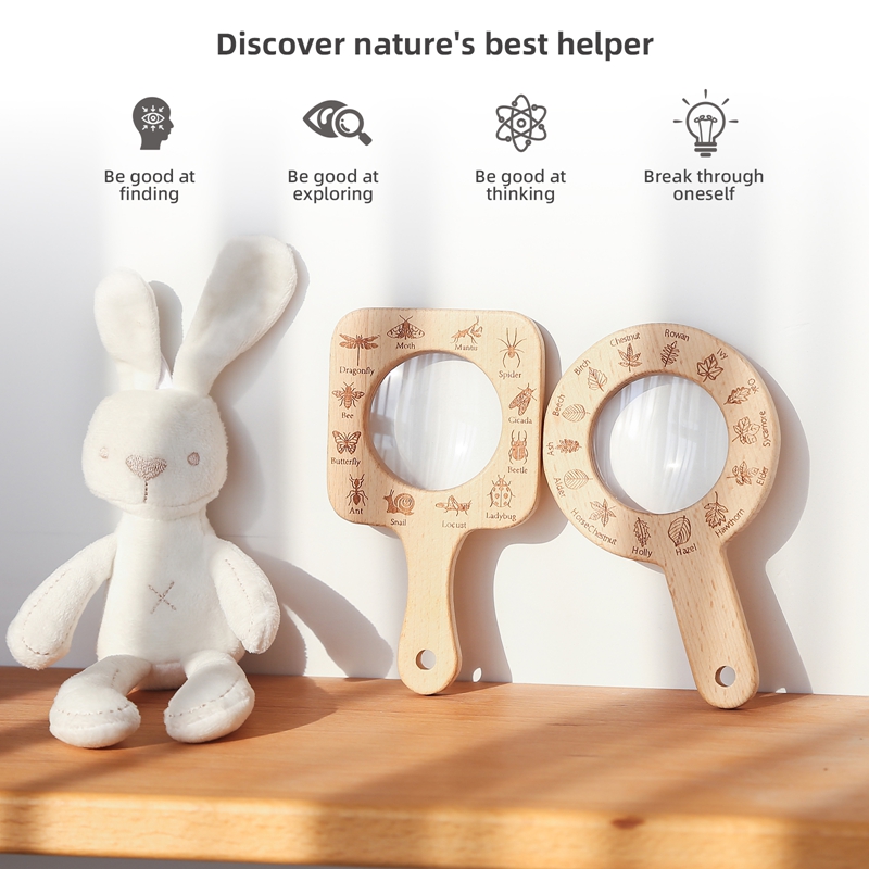 Wooden Magnifying Glass Set An - огляд і ціна Kids Outdoor Explorer Set