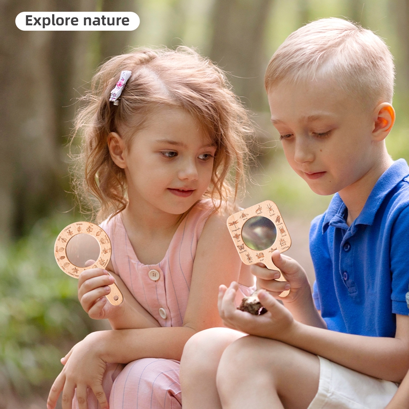 Wooden Magnifying Glass Set An - огляд і ціна Kids Outdoor Explorer Set