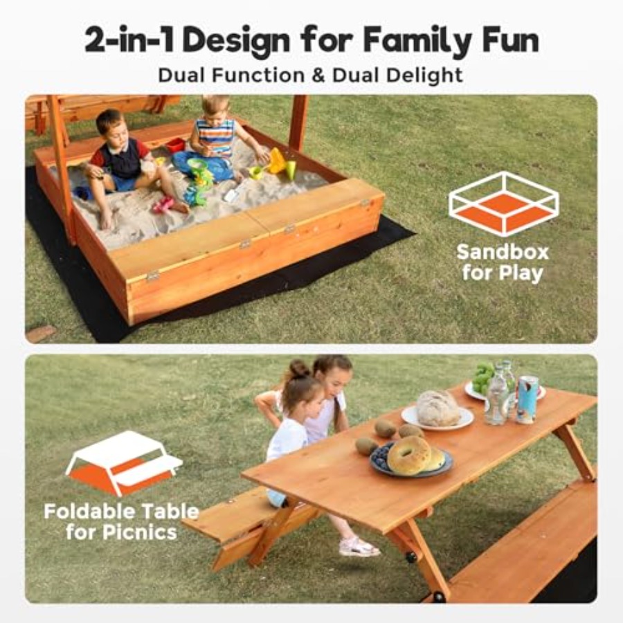 Backyard outdoor kids wooden s - огляд і ціна Kids Outdoor Bench Table