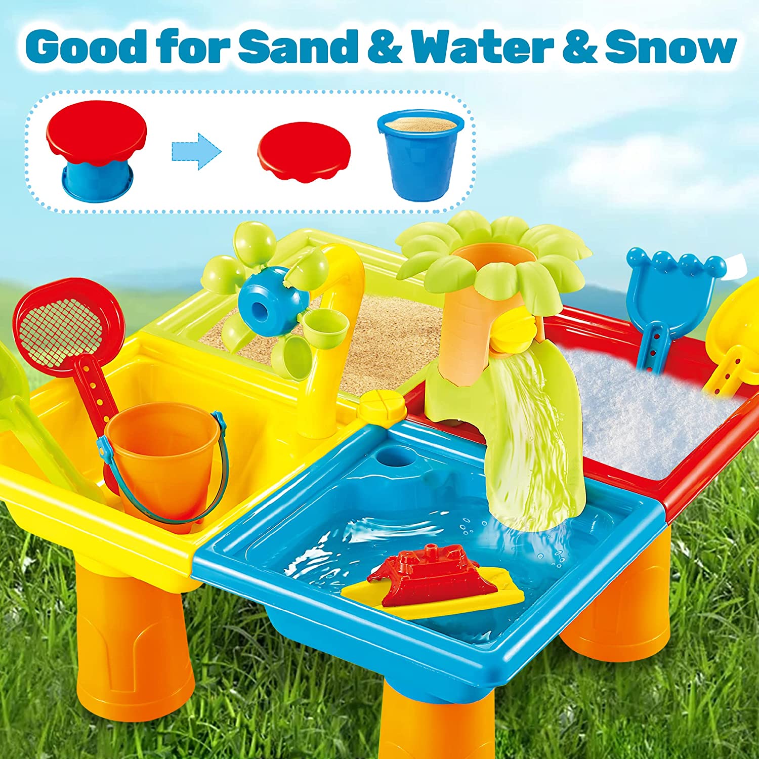 Beach Table Sand Play Toys Chi - огляд і ціна Kids Outdoor Water Toys