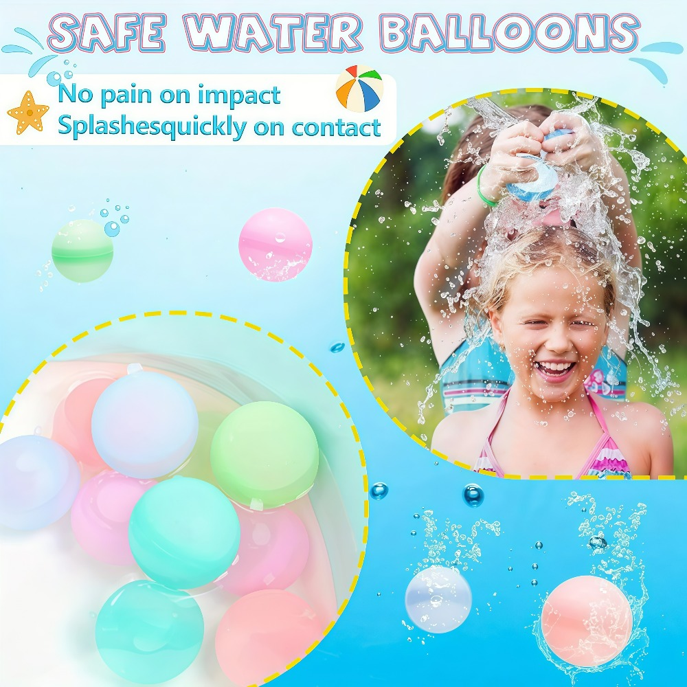 12/20/24/40Pcs Reusable Water  - огляд і ціна Kids Outdoor Water Toys