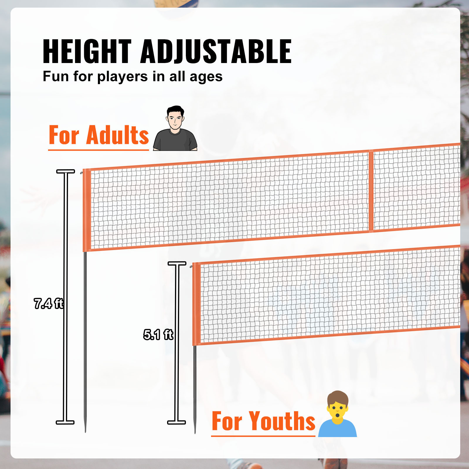 SucceBuy 4-Way Volleyball Net  - огляд і ціна Kids Outdoor Volleyball Net