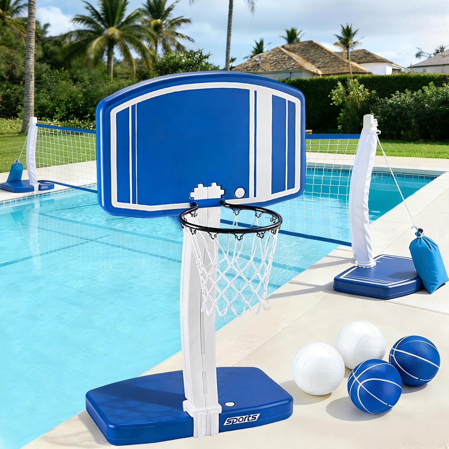 Above Ground Pool Basketball H - огляд і ціна Kids Outdoor Volleyball Net
