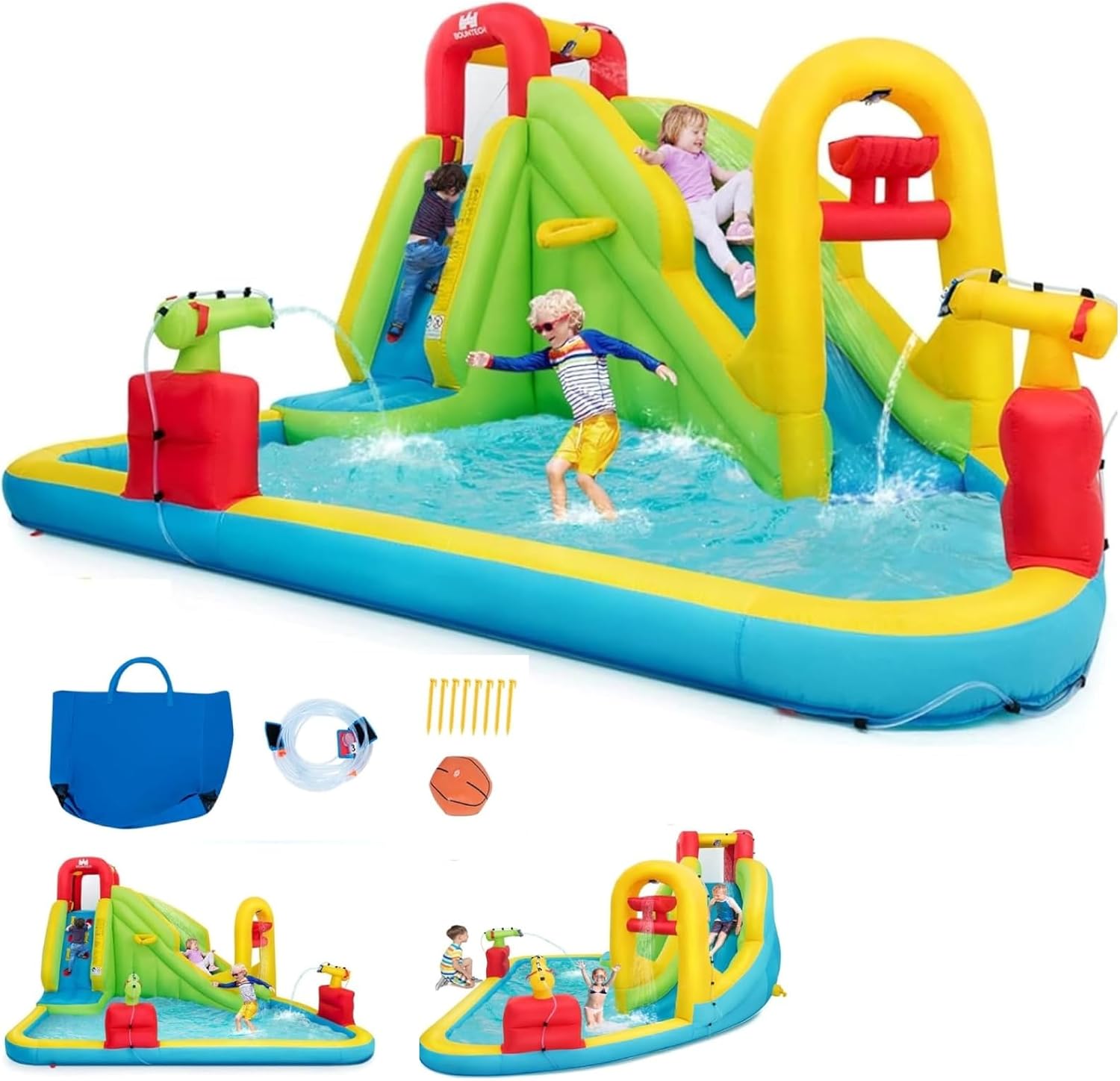Mega Inflatable Water Park Bou - огляд і ціна Kids Outdoor Water Park