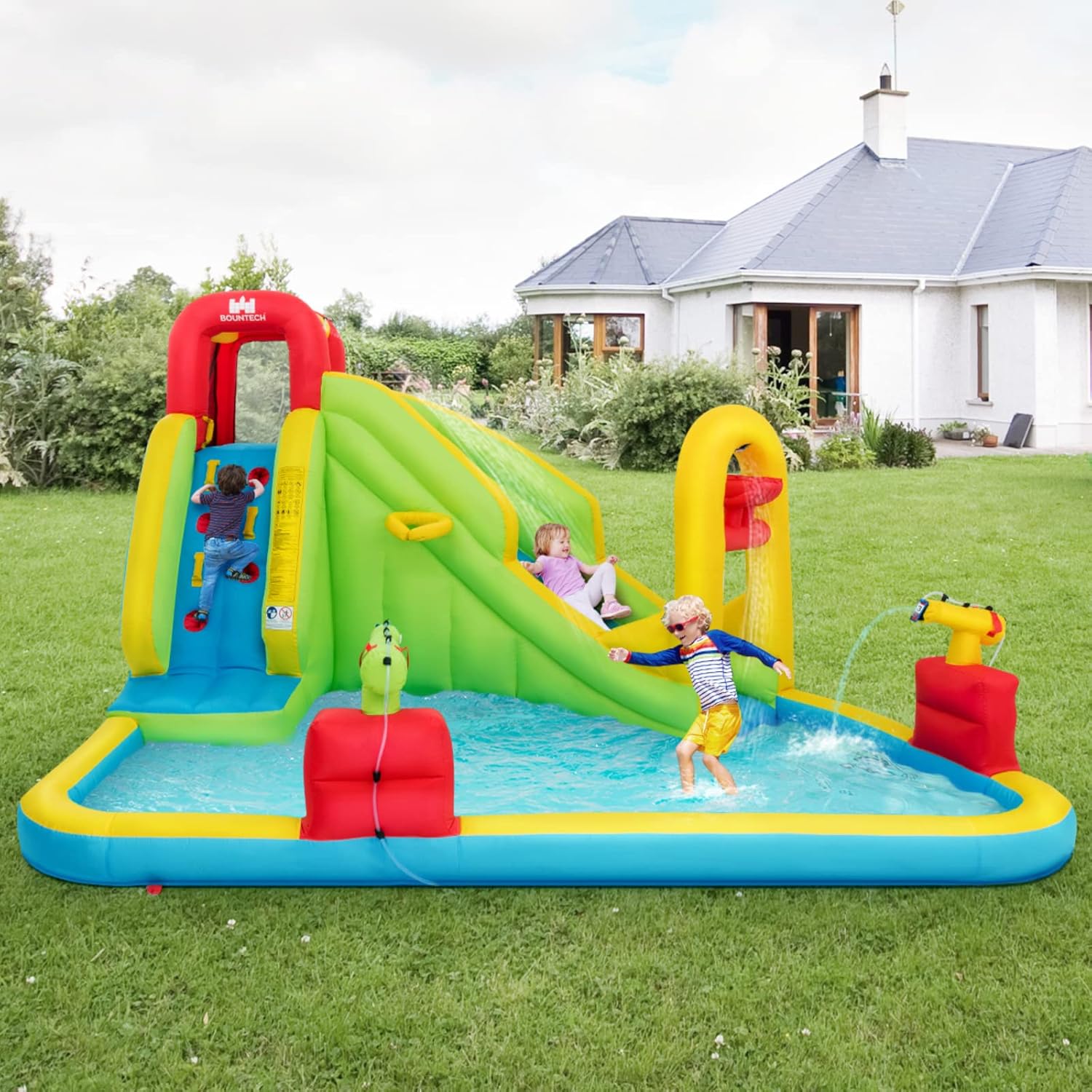 Mega Inflatable Water Park Bou - огляд і ціна Kids Outdoor Water Park