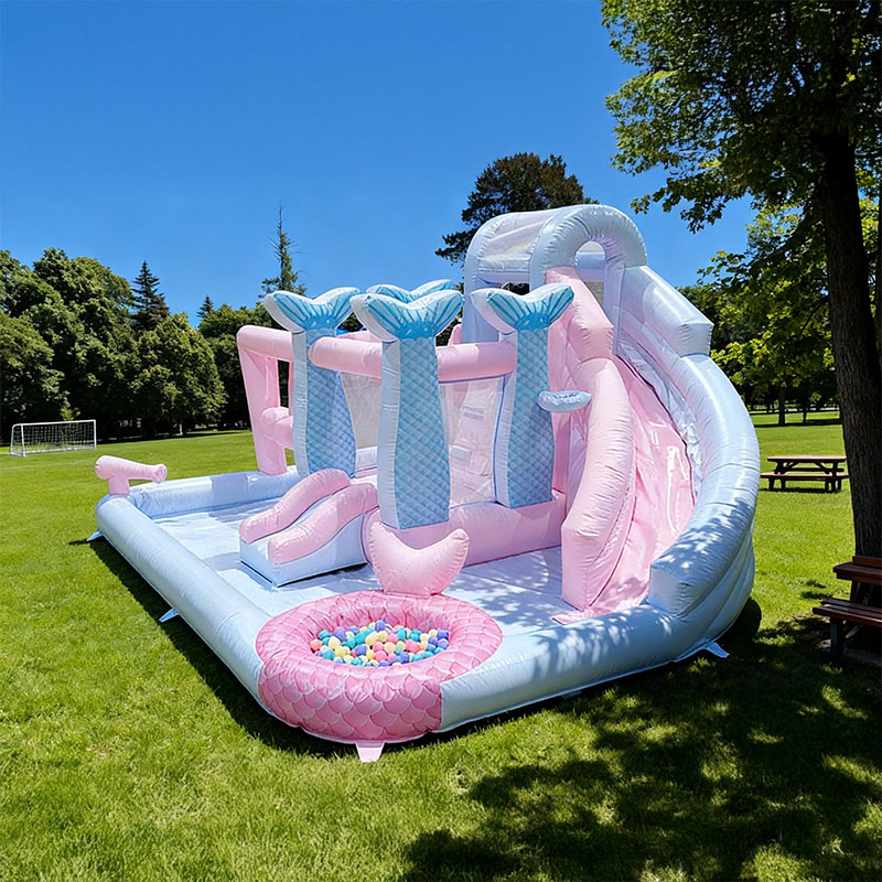 Inflatable Water Slide Castle  - огляд і ціна Kids Outdoor Slide