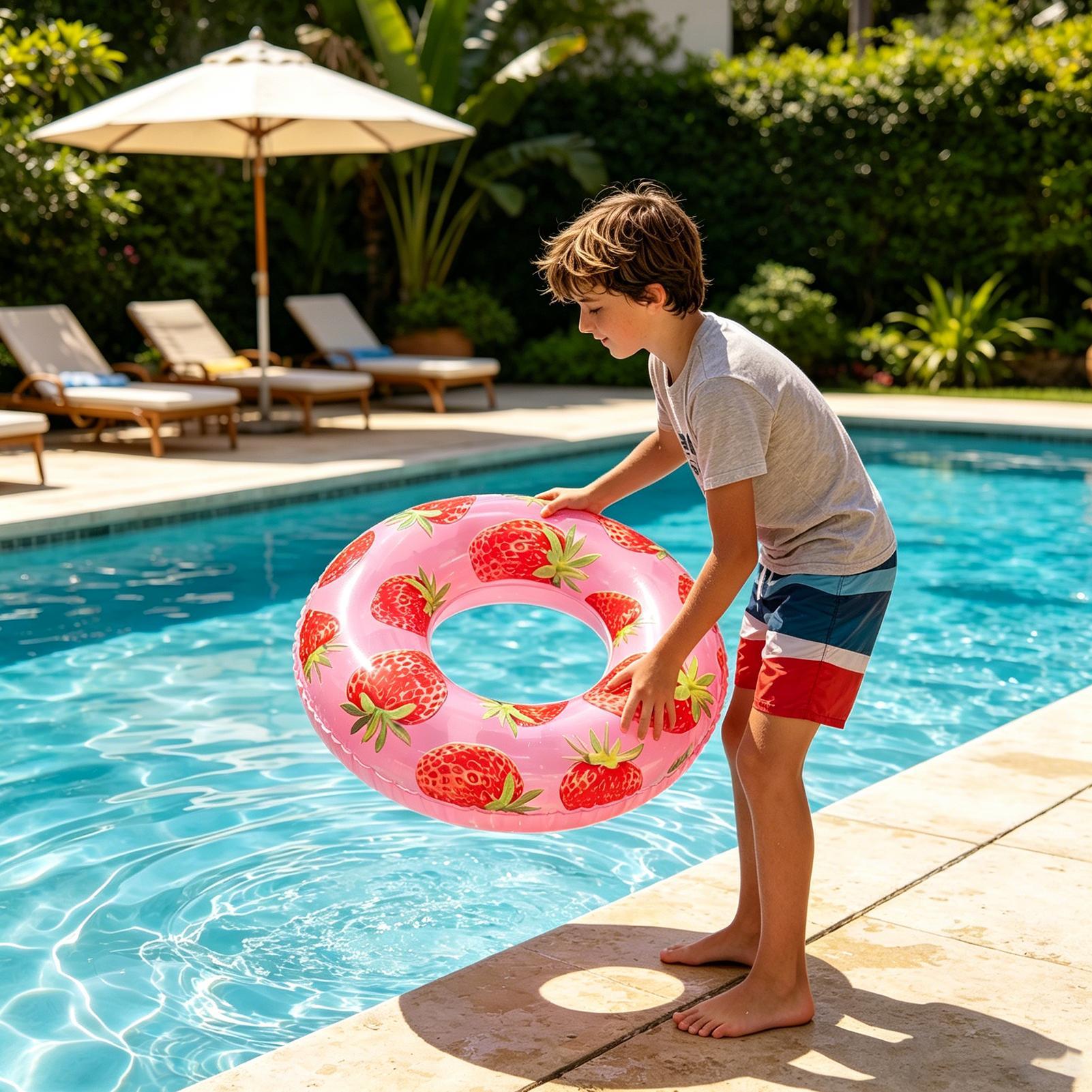 Inflatable Tube Fruit Pattern  - огляд і ціна Kids Outdoor Water Park