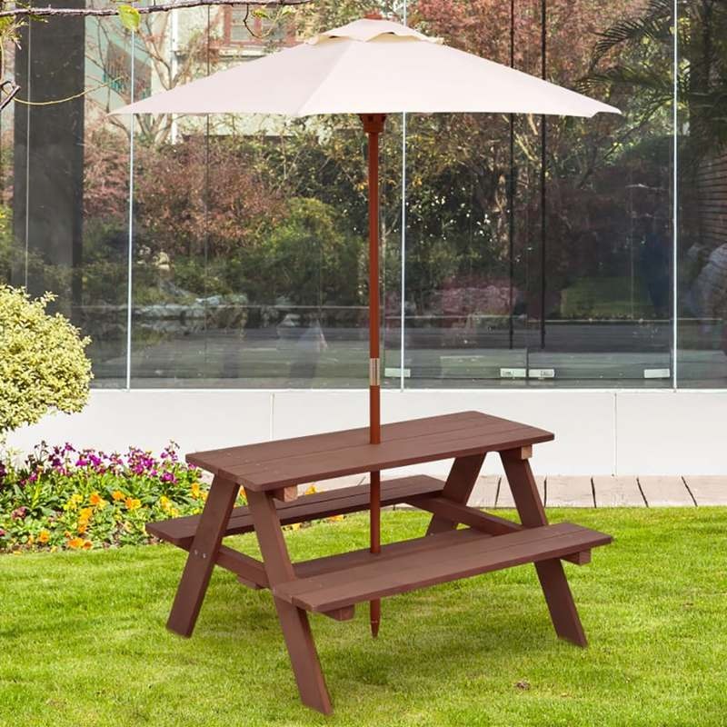 Outdoor 4-Seat Kids Picnic Tab - огляд і ціна Kids Outdoor Bench Table