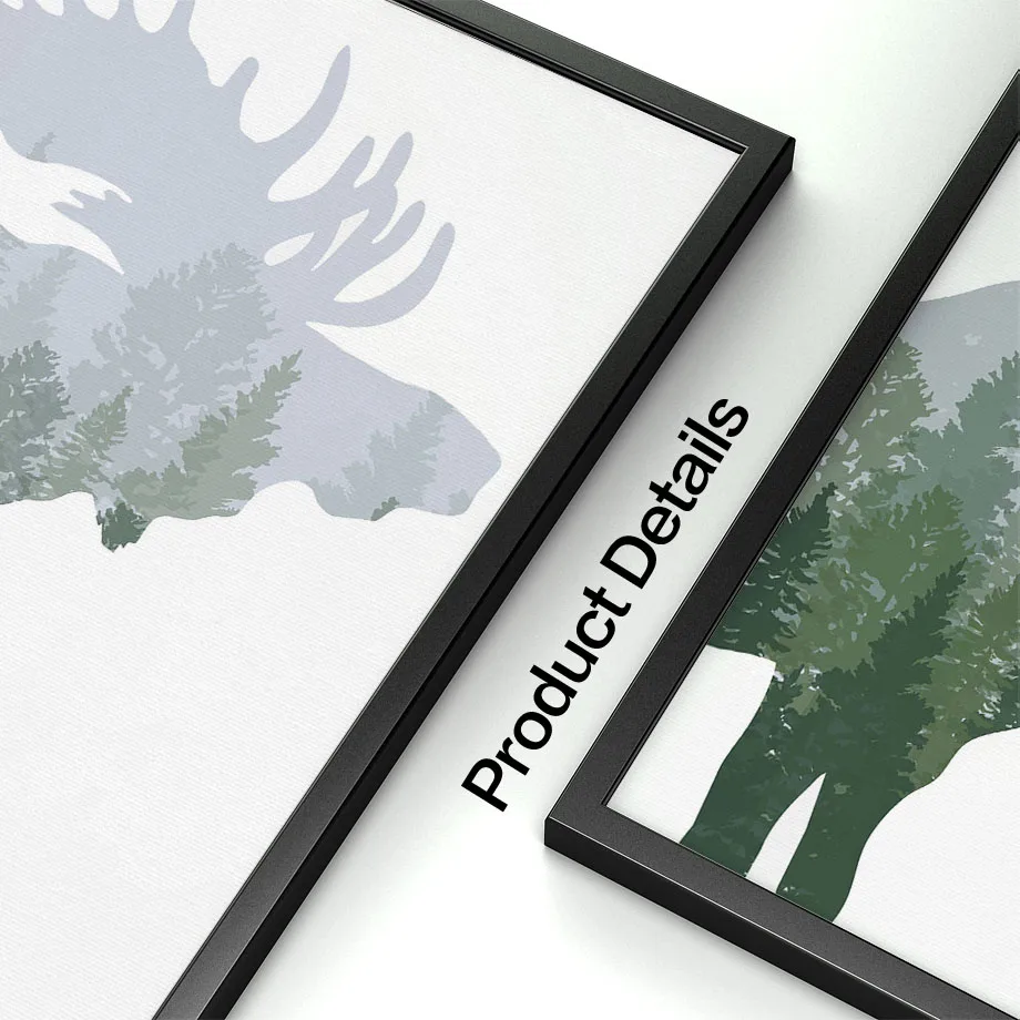 Green Woodland Deer Bear Moose - огляд і ціна Kids Outdoor Quotes
