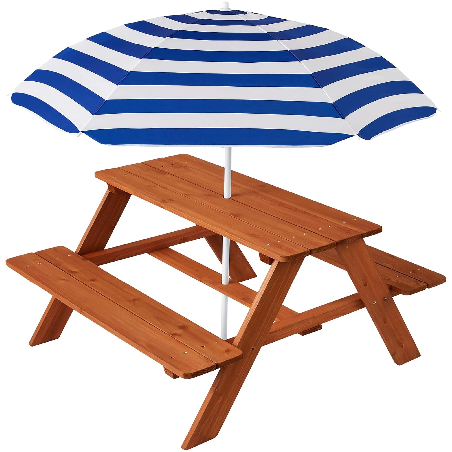 Wooden Kids Picnic Table with  - огляд і ціна Kids Outdoor Bench Table